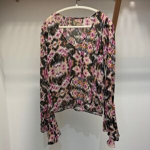 Show Me Your MuMu Vibrant Patterned Blouse